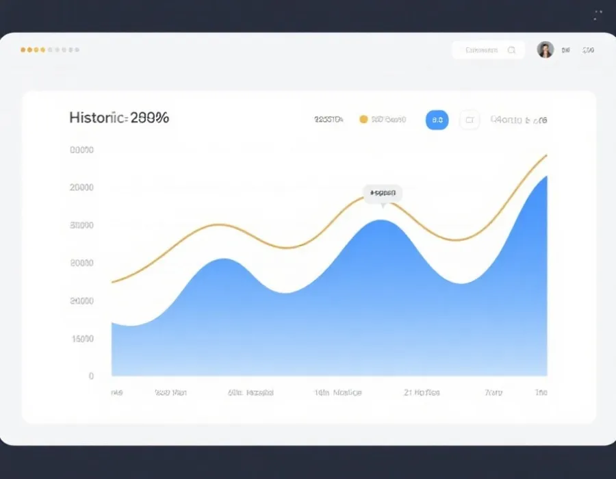 歷史數據圖表示意
